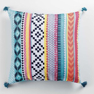Coussin pompons 40x40 waxy