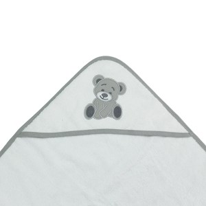 Sortie de bain bébé blanc 70x70 cm