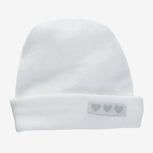 Bonnet tubulaire de naissance blanc 0 mo