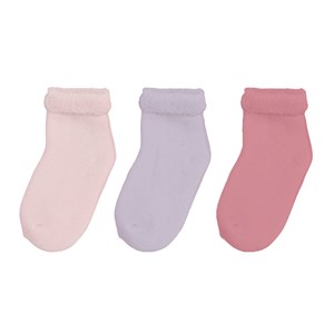 Lot de 3 paires de chaussettes bébé rose