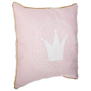 Coussin imprimé doré rose 45x45 cm