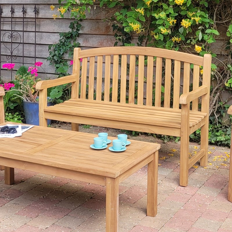 Banc en teck ecograde oxford 130 cm