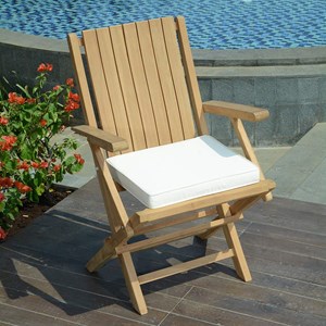 Lot de 2 fauteuils pliants teck karimun