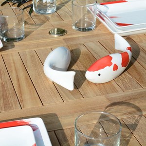 Salon de jardin teck toga 1.60 à 2.40 m