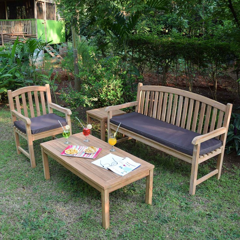 Salon de jardin 5 places teck darlington