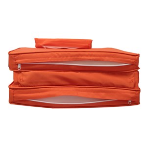 Matelas orange pour chaise longue