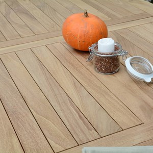 Salon de jardin teck sirocco + 6 chaises