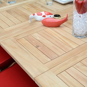 Salon de jardin teck castiglione 6 pers