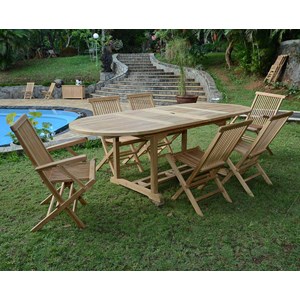 Salon de jardin teck castiglione 6 pers