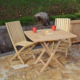 Salon de jardin teck oman, 2 places