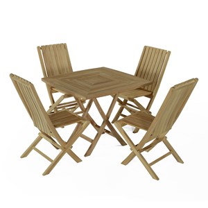 Salon de jardin teck antibes, 4 places