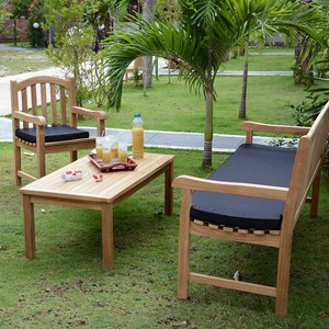 Table basse teck coffee 120 x 60 cm