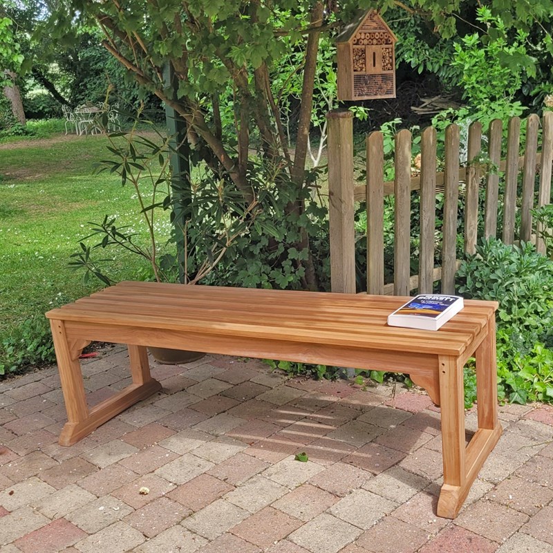 Banc teck winbledon 140cm (sans dossier)