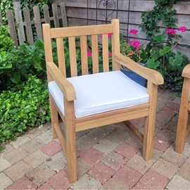 Fauteuil en teck boston - dossier droit