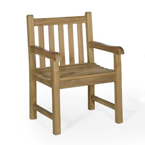 Fauteuil en teck boston - dossier droit