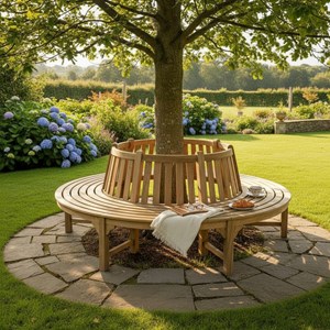 Banc circulaire teck westminster