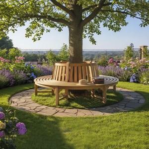 Banc circulaire teck westminster