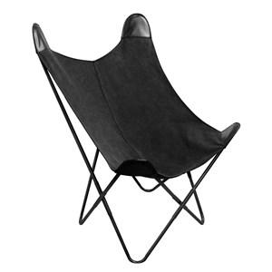 Fauteuil papillon noir