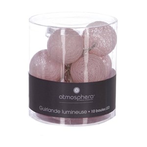 Guirlande lumineuse 10 led rose