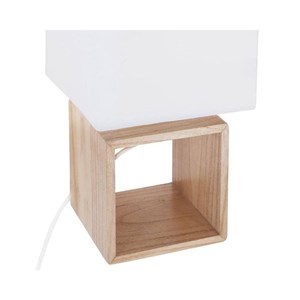 Lampe en bois carré