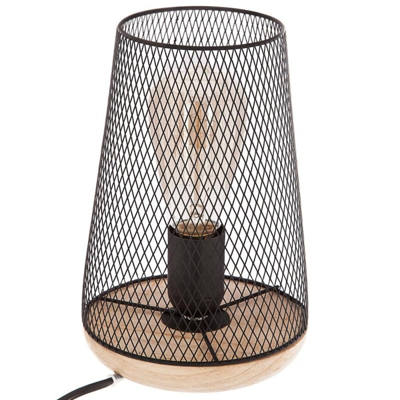 Atmosphera, créateur d’intérieur - Lampe en métal et bois noir