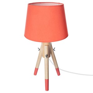 Lampe en bois miry corail
