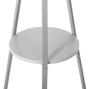 Porte-manteaux métal et bois gris