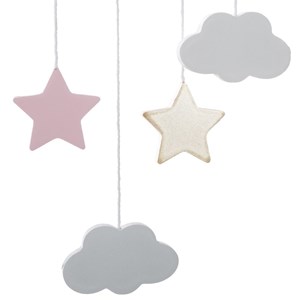 Suspension lune rose