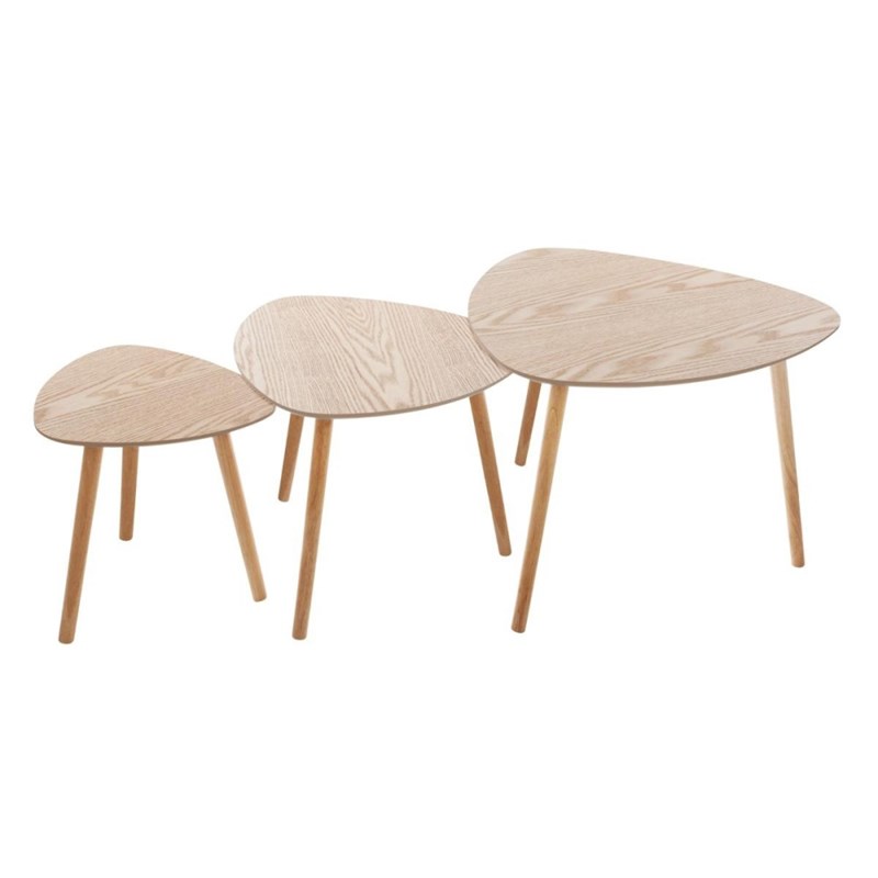 Atmosphera, créateur d’intérieur - Lot de 3 tables à café mileo bois