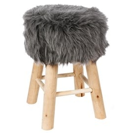 Tabouret gris instinct naturel