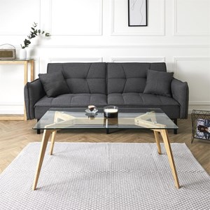 Table rectangulaire en verre