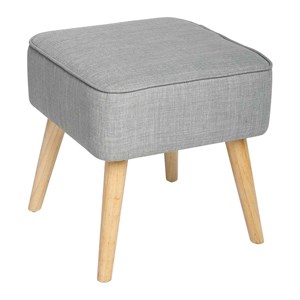 Tabouret carré gris moyen tomaz