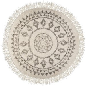 Tapis rond etnik d120