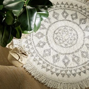 Tapis rond etnik d120