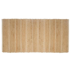 Tapis en jute beige 70x140 cm