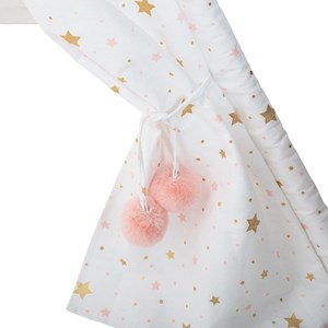 Tipi déco pour enfant h160cm blanc or