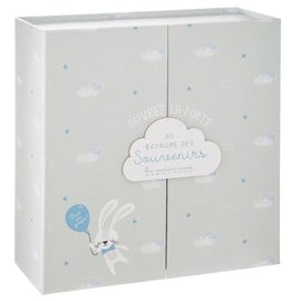 Coffret naissance porte nuage gris