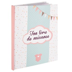 Livre de naissance 56 pages fille