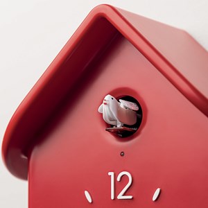 Horloge à coucou rouge guzzini