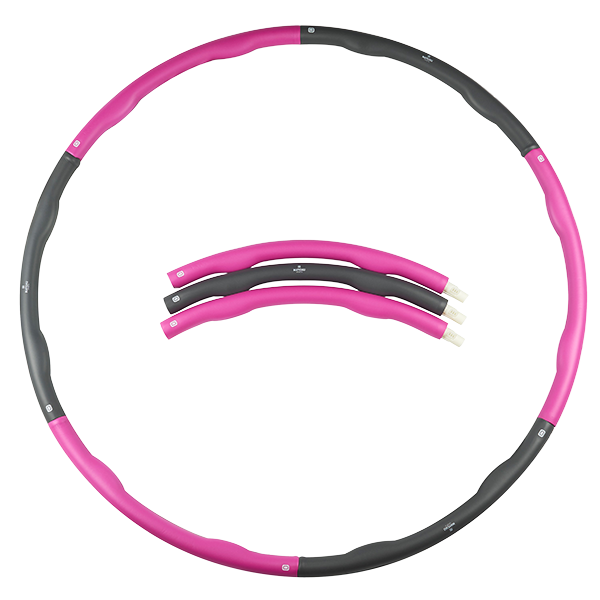 Matchusports - Le fitness hula hoop 1,2 kg violet gris