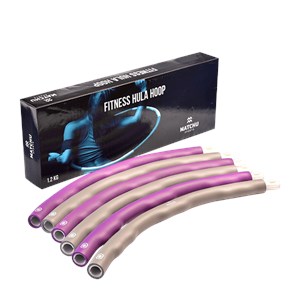 Le fitness hula hoop 1,2 kg violet gris