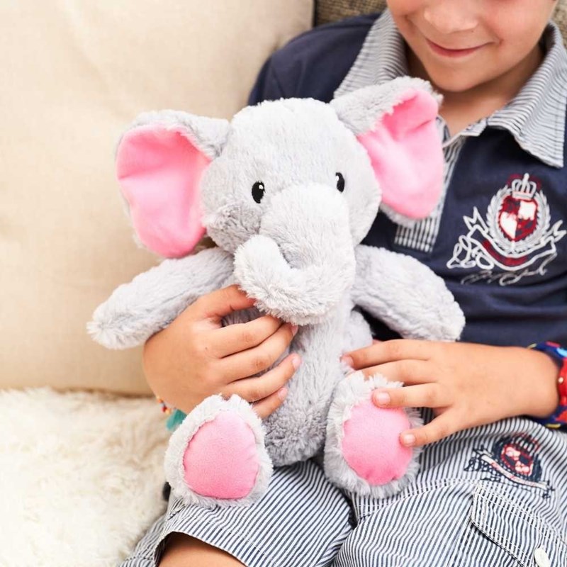 Peluche bouillotte eléphant