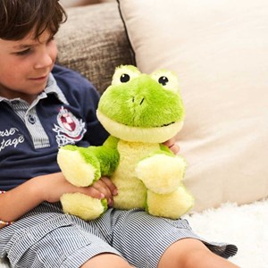 Peluche bouillotte grenouille