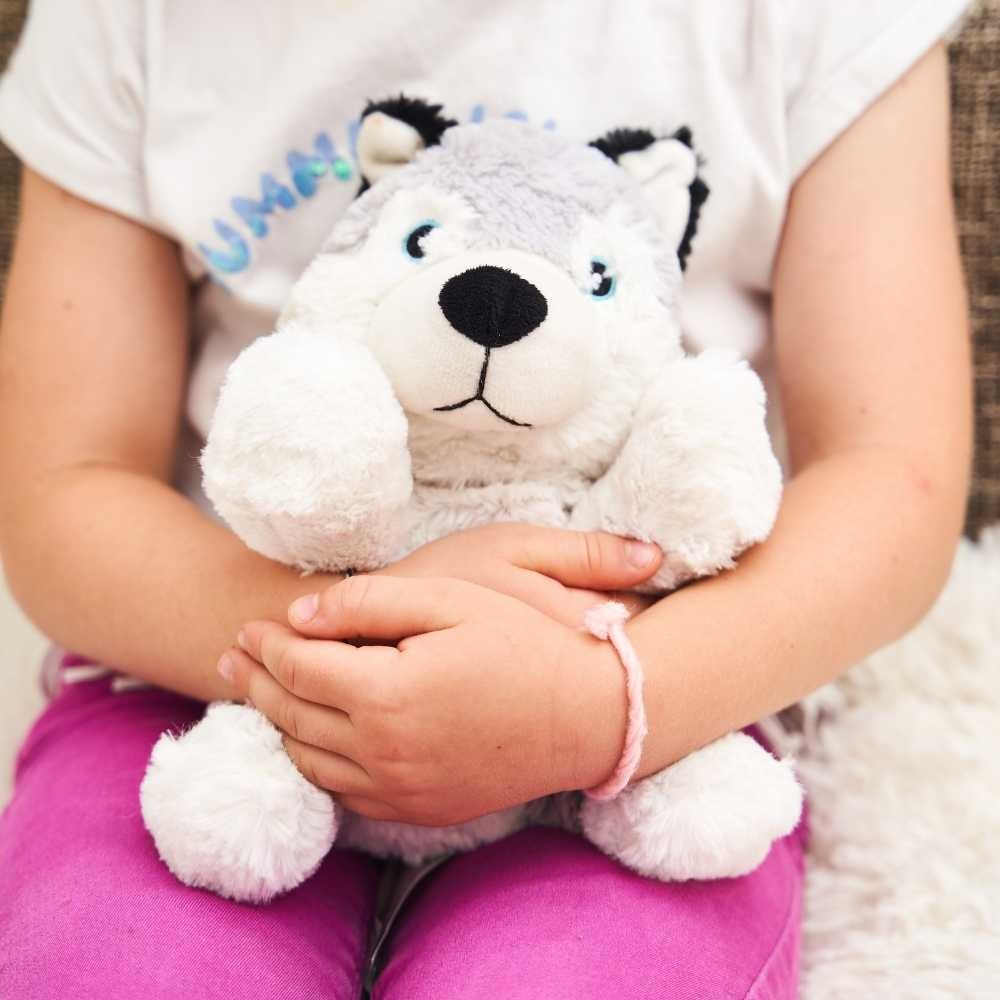 Bracelet En Peluche Husky – Enrouleur 21 Cm, Taille Unique, Tout Doux – Accessoire Enfant