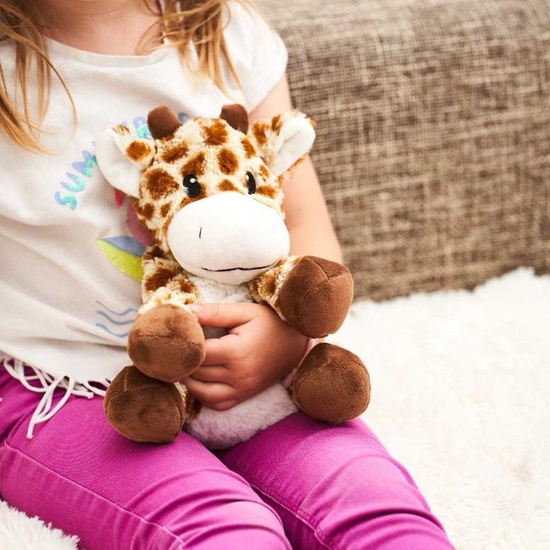 Peluche bouillotte girafe