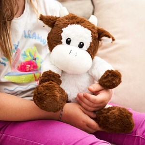 Peluche bouillotte vache