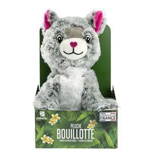 Peluche bouillotte chat
