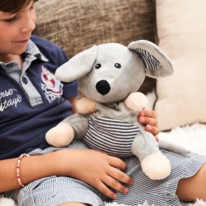 Peluche bouillotte souris
