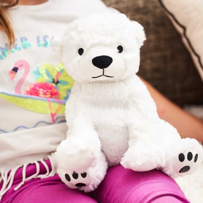 Peluche bouillotte ours polaire