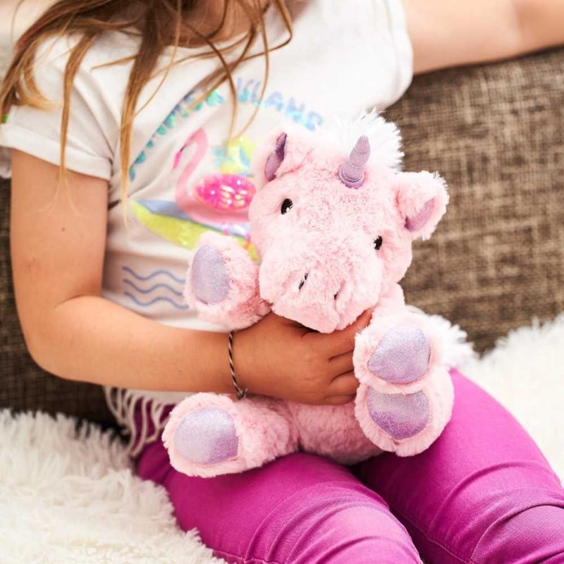 Bouillotte licorne rose